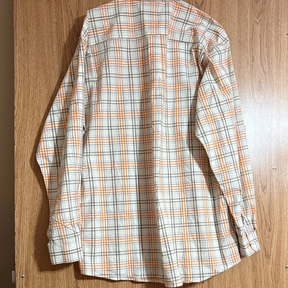 Cinch Men's Orange Plaid Shirt